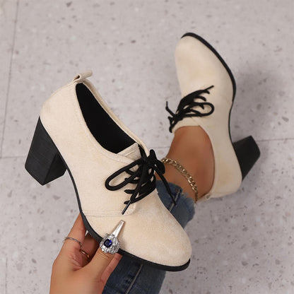 Rosa Elegance Snörskor