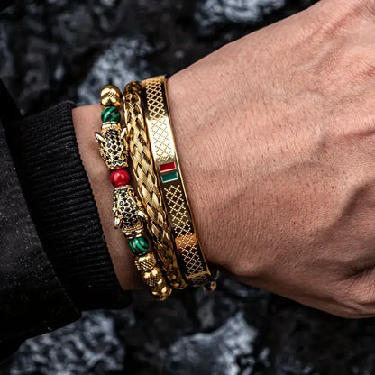 KungligStil™ Leopard Armbandsset