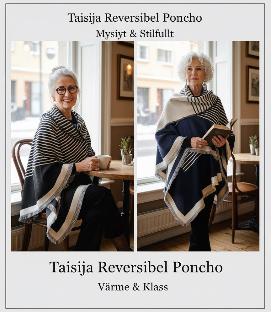Taisija Reversibel Poncho